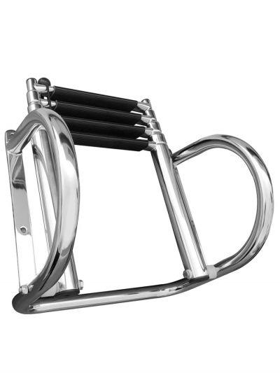 Складная четырехступенчатая лестница для лодки с поручнями безопасности SeaLadder FT4+-4