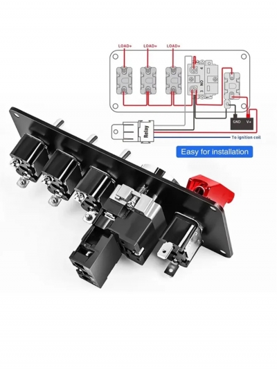 Панель зажигания IronKey L-5, 4 тумблера и кнопка запуска-2